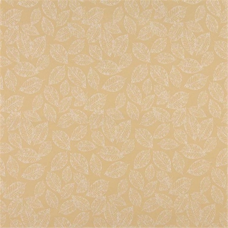Designer Fabrics 54 in. Wide Gold- Floral Leaf Jacquard Woven Upholstery Fabric B626